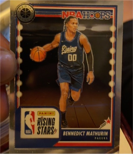 2023-24 Panini NBA Hoops Premium Stock Rising Stars #286 Bennedict Mathurin — front