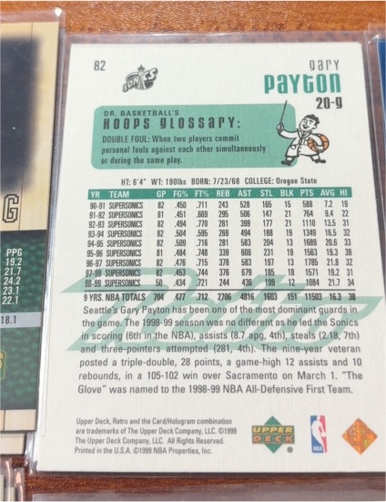 1994-95 Upper Deck #25 Gary Payton — front