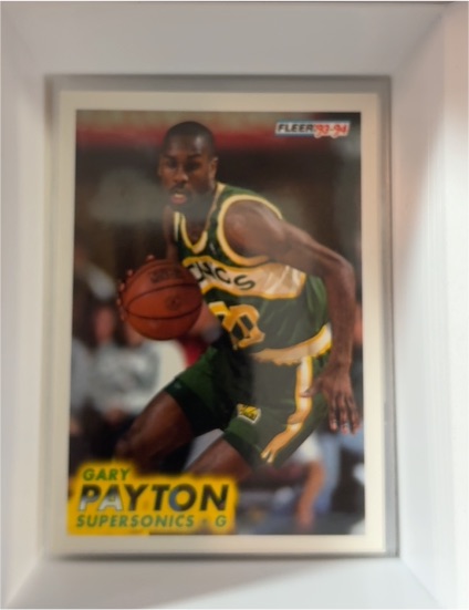 1993-94 Fleer #202 Gary Payton Seattle Supersonics — front