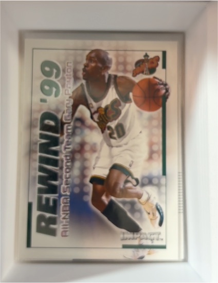 1999-00 SkyBox Impact Rewind '99 #23 RN Gary Payton — front