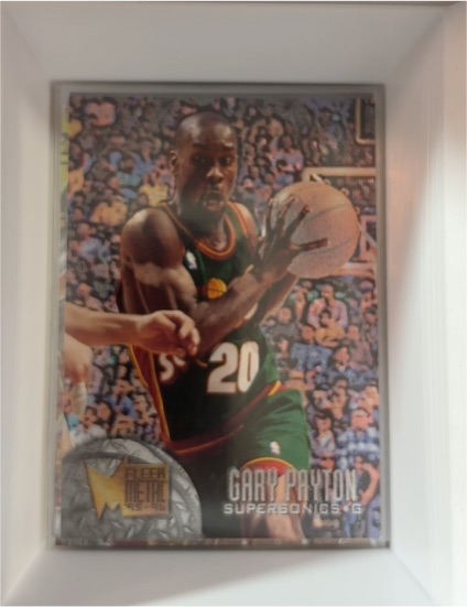 1995-96 Fleer Metal #193 Gary Payton Seattle Supersonics — front