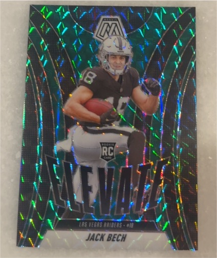 2025 Panini Mosaic #11 Jack Bech Elevate Green Mosaic Prizm — front