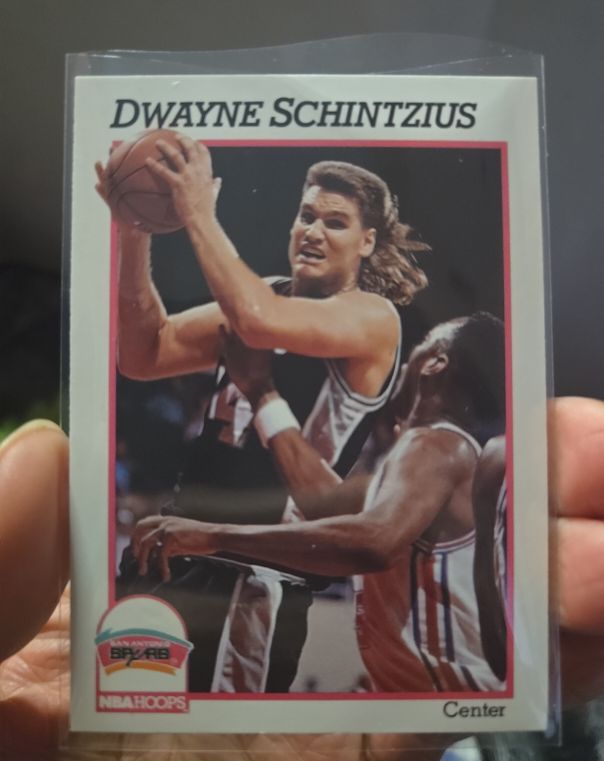 1991-92 NBA Hoops #195 Dwayne Schintzius — front