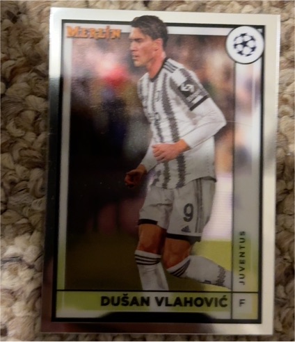 2022-23 Topps Merlin Chrome UEFA Club Competitions #82 Dušan Vlahović — front