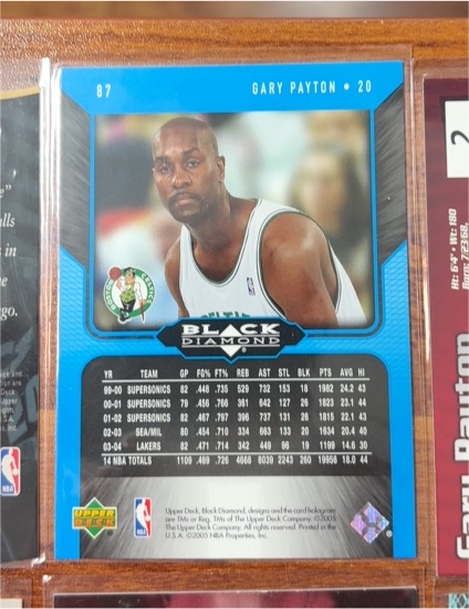 2004-05 Upper Deck Black Diamond #87 Gary Payton — front