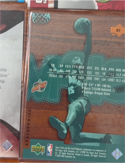 1999 Upper Deck #51 Gary Payton — front