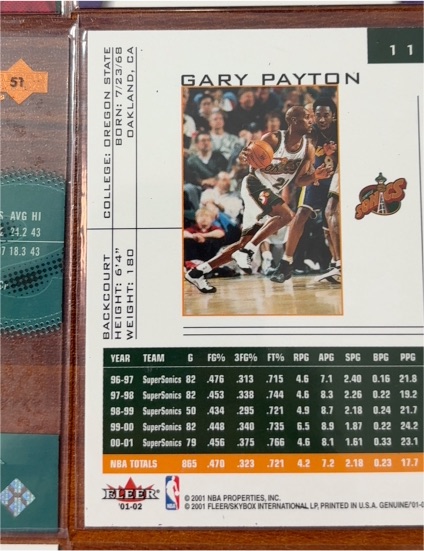 1996-97 Upper Deck Collector's Choice #335 Gary Payton — front