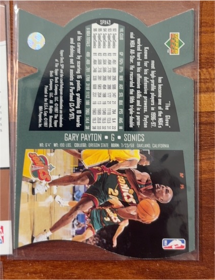 1996-97 Upper Deck SPx #43 Gary Payton — front