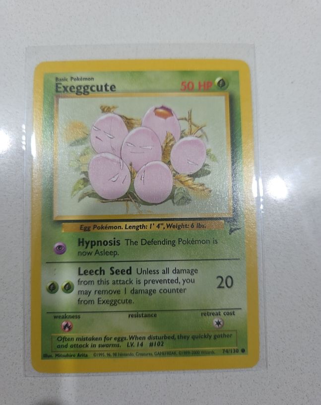 1999 Pokémon Base Set 2 #74 Exeggcute — front