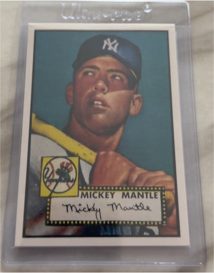 1983 Topps 1952 Reprints #311 Mickey Mantle — front