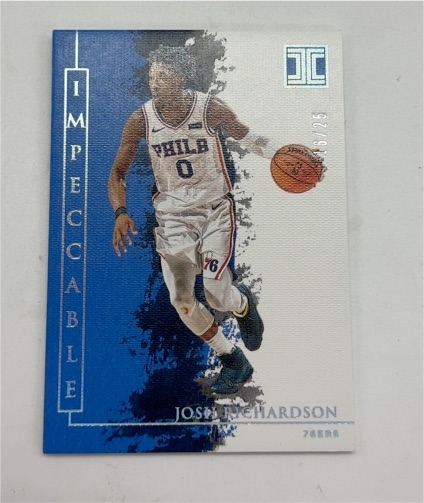 2019-20 Panini Impeccable #17 Josh Richardson — front