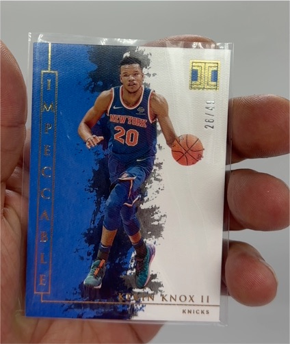 2019-20 Panini Impeccable #91 Kevin Knox II — front