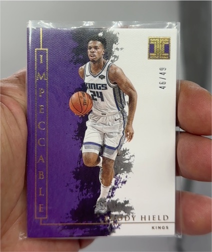 2019-20 Panini Impeccable #32 Buddy Hield — front