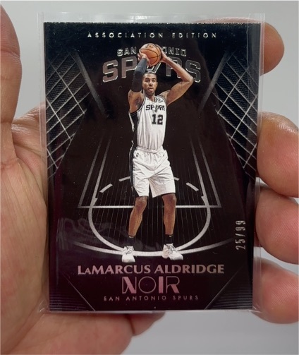 2019 Panini Noir #12 LaMarcus Aldridge Association Edition San Antonio Spurs — front