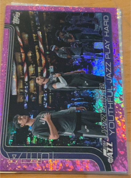 2025-26 Topps #290 Jazz Dance! Youthful Jazz Play Hard Utah Jazz — front