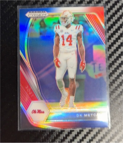 2021 Panini Prizm Draft Picks #57 DK Metcalf Ole Miss Rebels — front