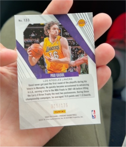2023-24 Panini Phoenix #133 Pau Gasol — front