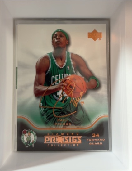 2004-05 Upper Deck Pro Sigs Diamond Collection #4 Paul Pierce — front