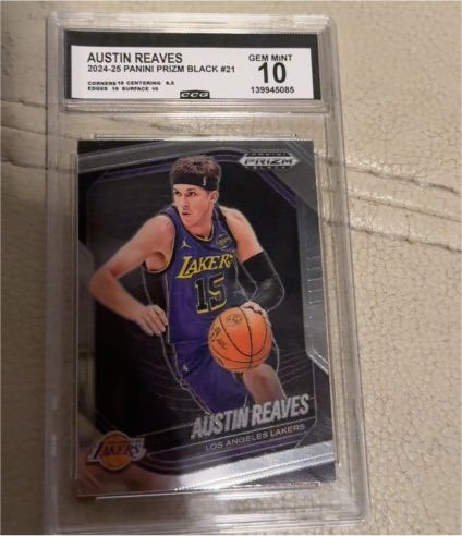 2024-25 Panini Prizm Black #21 Austin Reaves — front
