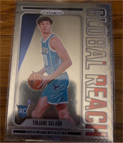 2024-25 Panini Prizm #3 Tidjane Salaun Global Reach Rookie — front