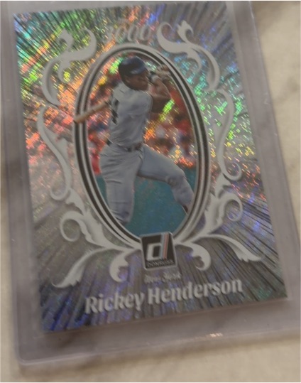 2023 Panini Donruss #M3K-1 Rickey Henderson Mr. 3000 Rapture — front