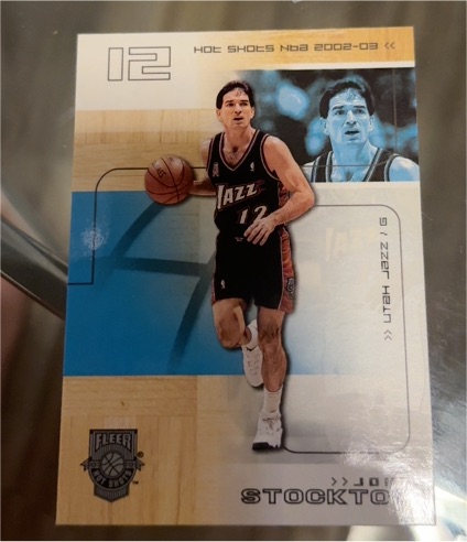 2002-03 Fleer Hot Shots #18 John Stockton — front