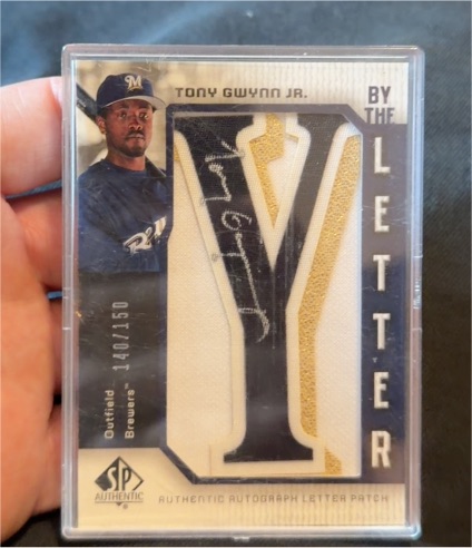 2006 Upper Deck SP Authentic By The Letter #BL-AG Tony Gwynn Jr. — front