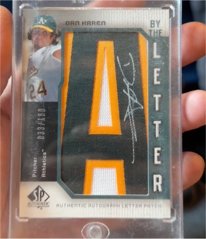 2006 SP Authentic By The Letter #BL-25 Dan Haren — front