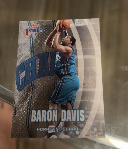 2000-01 Fleer Game Time #30 Baron Davis — front