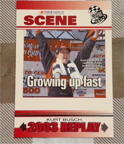 2004 Press Pass #82 Kurt Busch Growing Up Fast — front