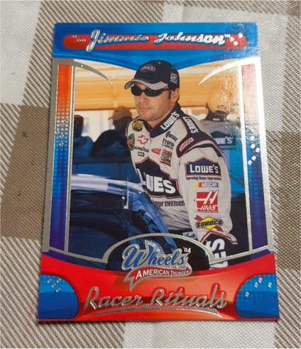 2004 Wheels American Thunder #72 Jimmie Johnson Racer Rituals — front