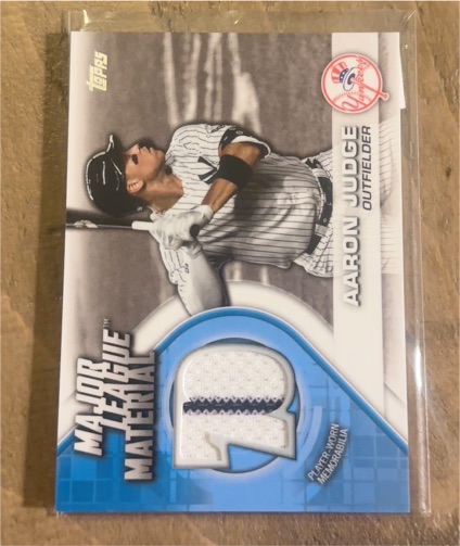 2021 Topps Major League Materials #MLM-AJ Aaron Judge — front