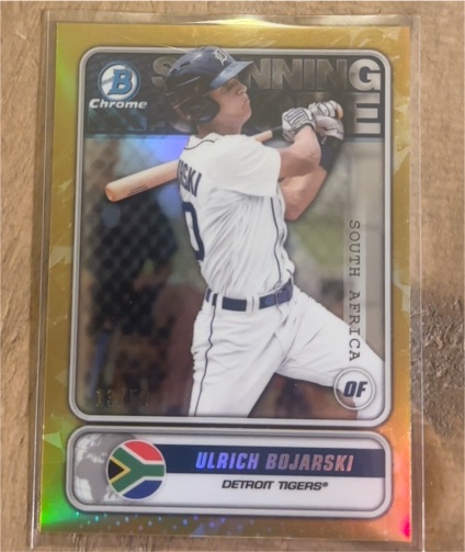 2020 Bowman Chrome Spanning the Globe #STG-UB Ulrich Bojarski — front