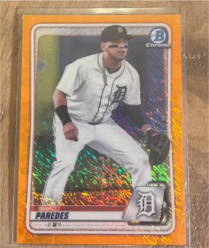 2020 Bowman Chrome #BCP-120 Isaac Paredes — front