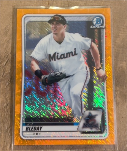 2020 Bowman Chrome #BCP-116 J.J. Bleday — front