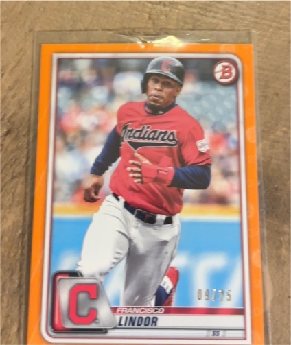 2020 Bowman #4 Francisco Lindor — front