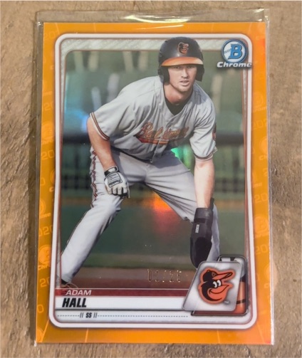 2020 Bowman Chrome Prospects #BCP-90 Adam Hall — front