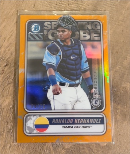 2020 Bowman Chrome Spanning The Globe #STG-RH Ronaldo Hernandez — front