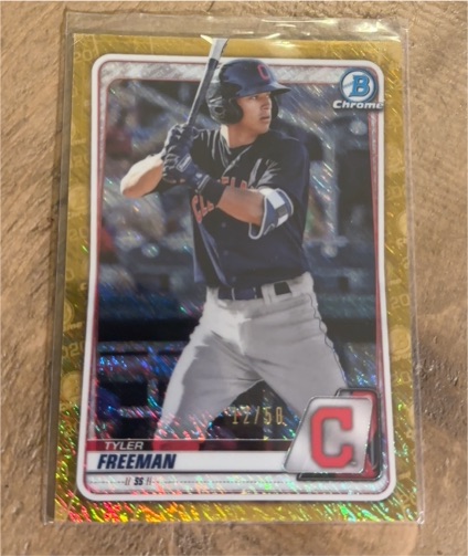 2020 Bowman Chrome #BCP-40 Tyler Freeman — front
