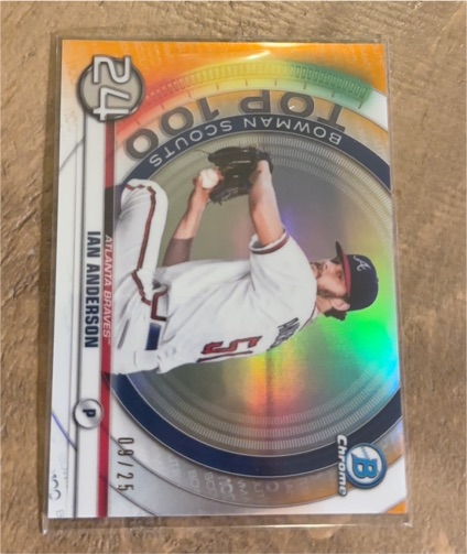 2020 Bowman Chrome #BTP-24 Ian Anderson Bowman Scouts Top 100 — front