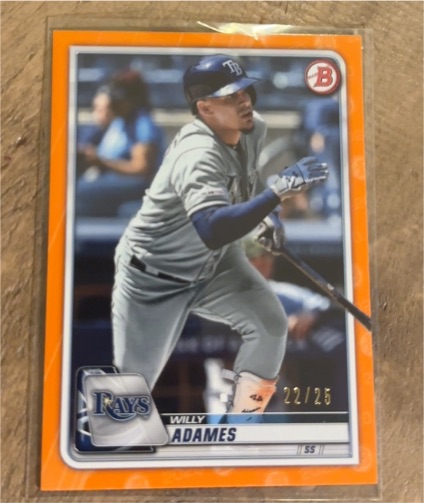 2020 Bowman #81 Willy Adames — front