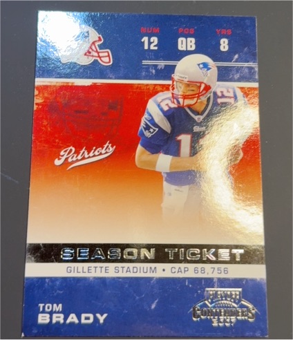 2007 Donruss Playoff Contenders #59 Tom Brady Season Ticket — front
