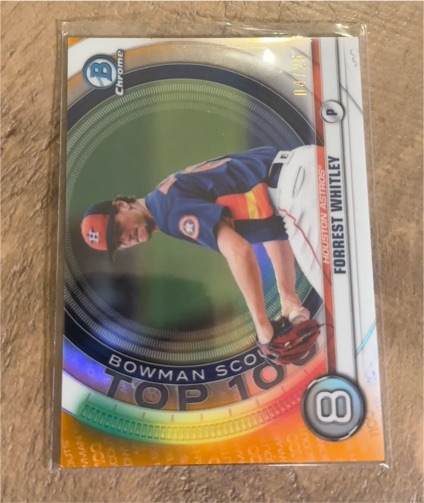 2020 Bowman Chrome #BTP-8 Forrest Whitley — front