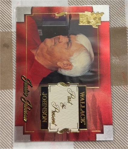 2002 Press Pass VIP #45 Junior Johnson Past & Present Wallace — front
