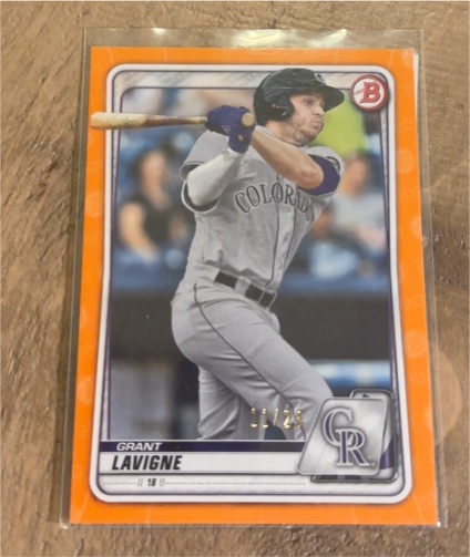 2020 Bowman Chrome #BP-121 Grant Lavigne — front