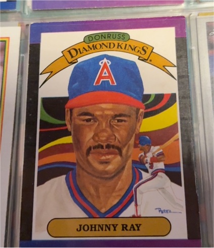 1989 Donruss #12 Johnny Ray Diamond Kings California Angels — front