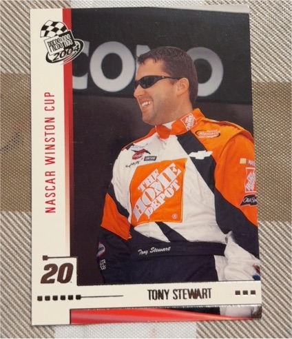 2007 Press Pass NASCAR #20 Tony Stewart — front