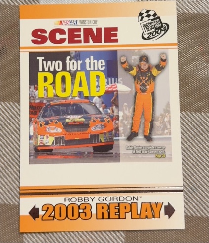 2004 Press Pass Two for the Road #87 Robby Gordon — front
