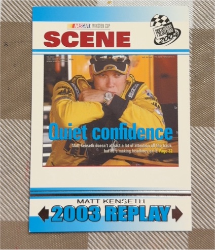 2004 Press Pass #85 Matt Kenseth Quiet Confidence — front