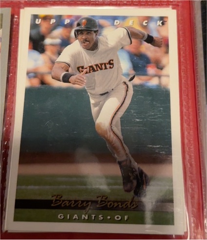 1993 Upper Deck #567 Barry Bonds — front